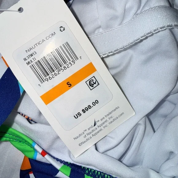 NWT Nautica Women's Standard One Piece Crossback Tummy Control Quick Dry Small - Picture 11 of 11
